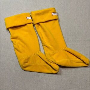 Hunter Original Tall Yellow Polyester Welly Boot Socks Women’s Size MM Med 5-7